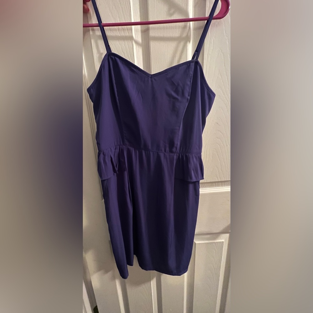 Royal blue/ cobalt blue mini dress